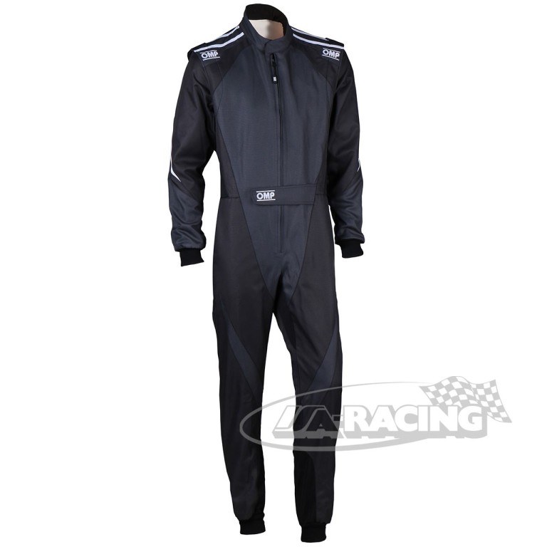 OMP KS-3X Kartoverall schwarz-anthrazit KK01734SAN Vorderseite