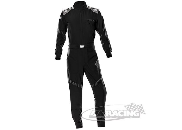 OMP X-MECH Mechanikeroverall schwarz Vorderseite NB-1581S