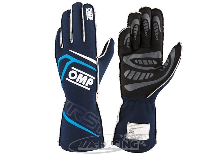 OMP FIRST Fahrerhandschuh dunkelblau hellblau