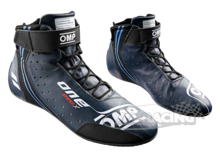 OMP ONE EVO X Fahrerschuh dunkelblau hellblau IC-833DBHB
