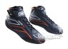 OMP ONE-S Fahrerschuh dunkelblau/orange