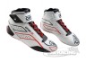 OMP ONE-S Fahrerschuh weiss/rot