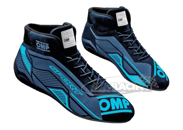 OMP SPORT 2022 Fahrerschuh schwarz hellblau