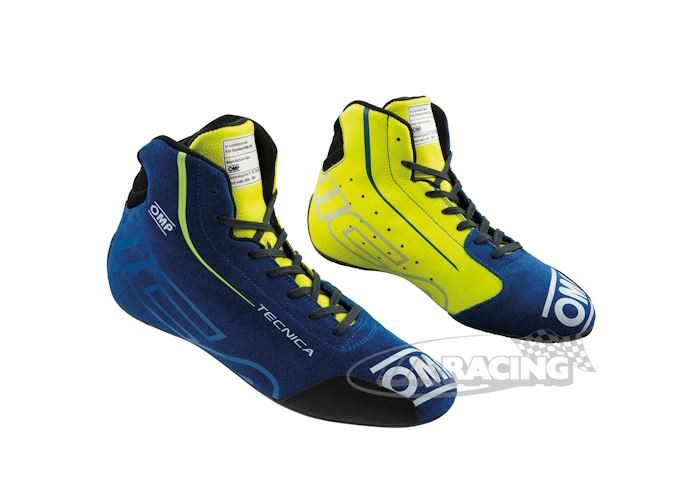 OMP TECNICA 2025 Fahrerschuh blau-neongelb IC-836BNG