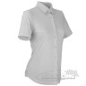 Lycra Kurzarmbluse Damen weiss seitlich RS-SH5102W
