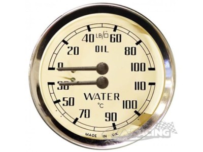 Smiths Classic Range Doppelinstrument Druck und Temperatur 30-110°C