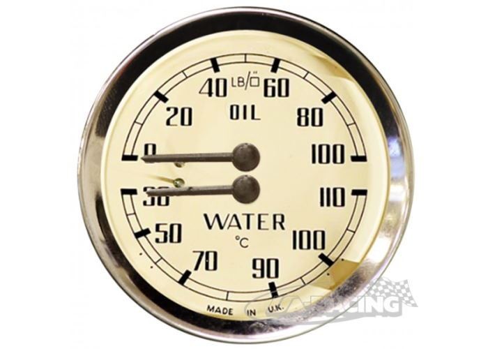 Smiths Classic Range Doppelinstrument Druck und Temperatur 30-110°C