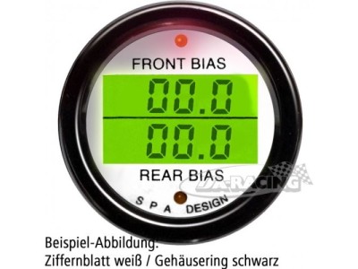 Doppelinstrument Bremsdruck vorne/hinten weiss