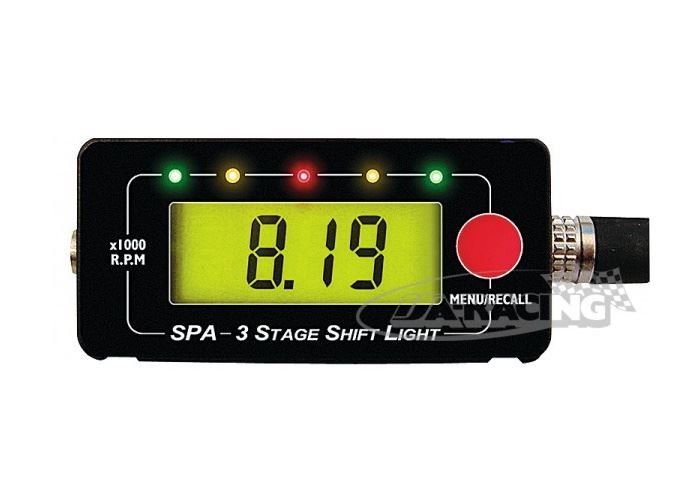 Drehzahlanzeige mit 5-stufiger LED-Schaltlampe