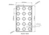 Masse LED Regenleuchte 91x57mm