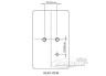 Masse Rückseite LED Regenleuchte 91x57mm