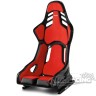 Sitz RECARO Podium CF Alcantra rot Leder schwarz