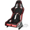 Sitz RECARO Podium GF Alcantra schwarz Leder rot