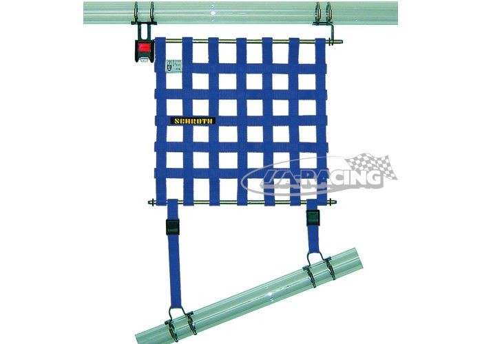 Fensternetz inklusive Halter blau