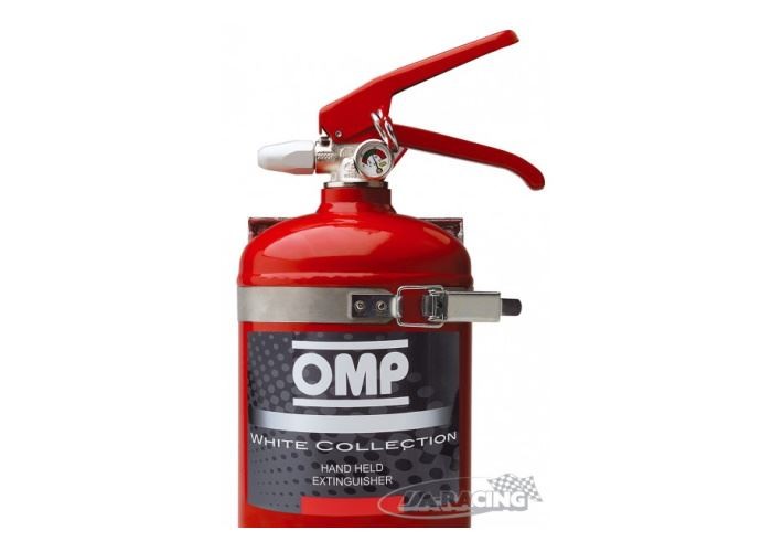 OMP Handlöscher, 2,4 ltr. Ecolife AFFF, FIA homologiert, Aluminium Behälter rot
