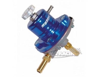 Benzindruckregler Aluguss blau inkl. Halter / Anschluss 8mm Rohr mit 1/8"NPT Gewinde
