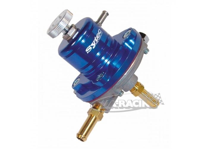 Benzindruckregler Aluguss blau inkl. Halter / Anschluss 8mm Rohr mit 1/8"NPT Gewinde