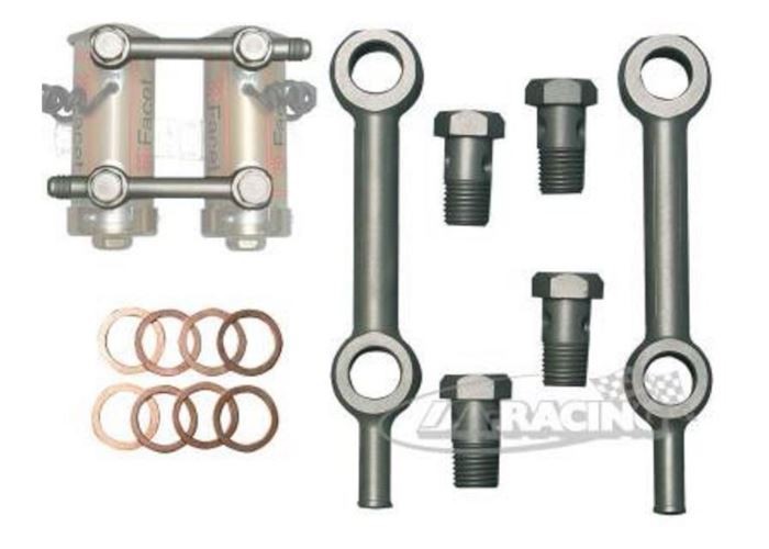 Stahl Pumpenverbindungsset 8mm für Facet Blue Top