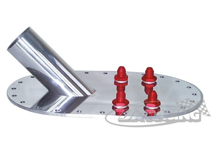 Aluminium Topplatte 6068-101 mit Anschlüssen