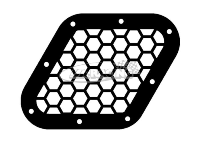 Heissluftauslassgitter 90x90mm