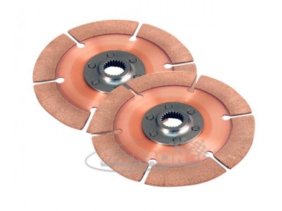 Sintermetall Vollscheibe 6-Nieten Ø184mm, Set mit 2 Back-to-Back Scheiben