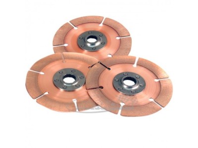 Sintermetall Vollscheibe 6-Nieten Ø184mm, Set mit 3 Back-to-Back Scheiben