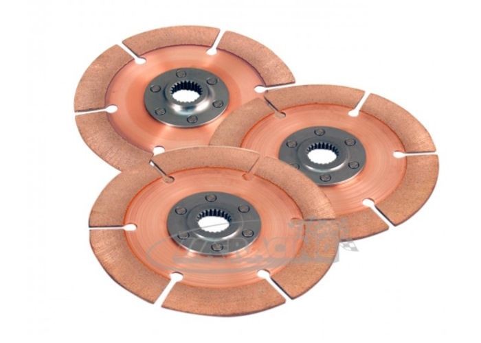 Sintermetall Vollscheibe 6-Nieten Ø184mm, Set mit 3 Stacked Scheiben