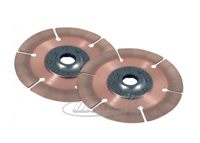 Sintermetall Vollscheibe 8-Nieten Ø184mm, Set mit 2 Back-to-Back Scheiben