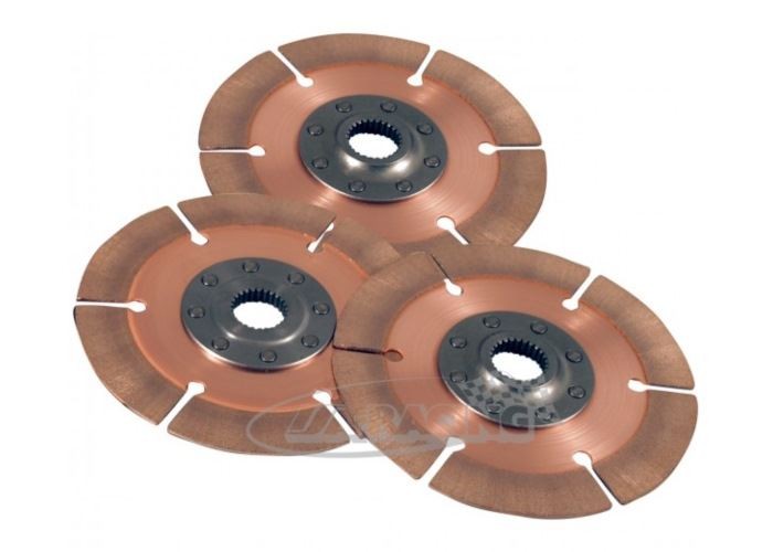 Sintermetall Vollscheibe 8-Nieten Ø184mm, Set mit 3 Back-to-Back Scheiben