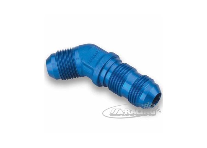Bulkhead blau UNF 45° Aluminium