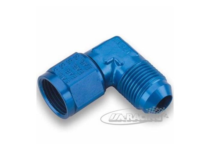 Anschluss blau 90° UNF