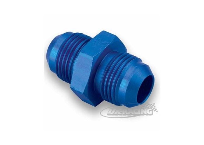 Verbindungs-Adapter blau UNF Aluminium gerade