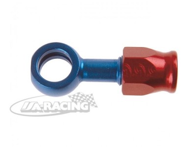Aluminium Ringstutzen lang mit Schlauchanschluss