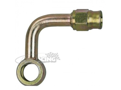 Stahl Ringstutzen 90° mit Schlauchanschluss