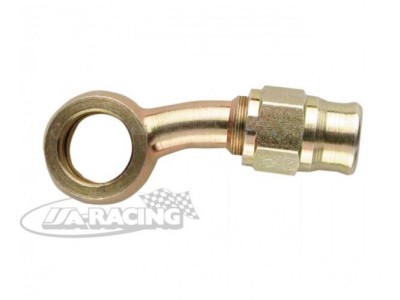 Stahl Ringstutzen lang 20° mit Schlauchanschluss