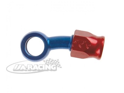 Aluminium Ringstutzen lang 20° mit Schlauchanschluss