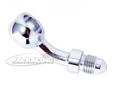 Chrom Ringstutzen lang, 30° mit Aussengewinde D-03