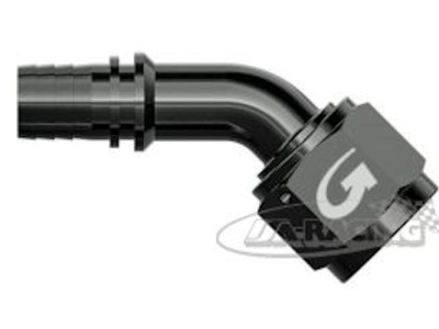 G-Line Aluminium Anschluss Serie 711 verpressbar, 45° Rohrbogen ohne Drehausgleich