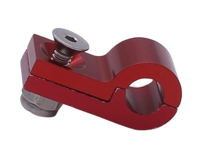 Schlauchhalter mit Führung, rot