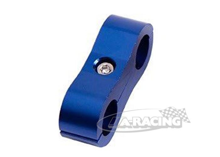 Schlauchhalter mit zwei Führungen blau E168004B