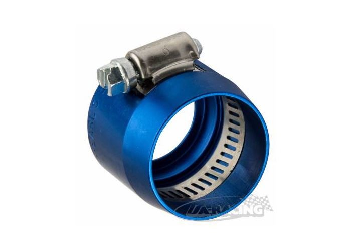 Aluminium Schlauchschellen blau