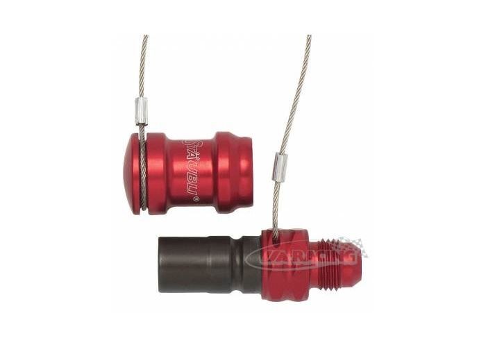 Stäubli SPT08 Verschlussnippel mit Aluminiumkappe
