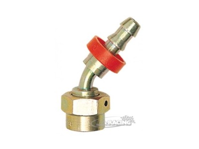Stahl Anschluss BSP X Schlauch 45°