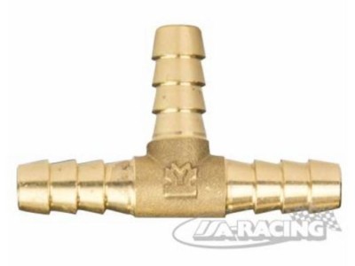 Messing T-Verbinder gerippt