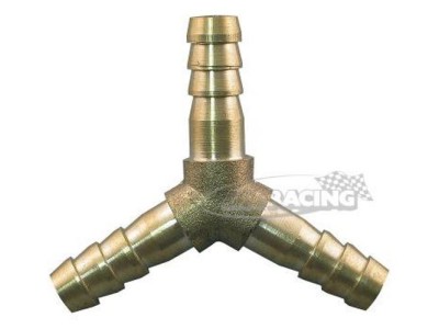 Messing Y-Verbinder gerippt