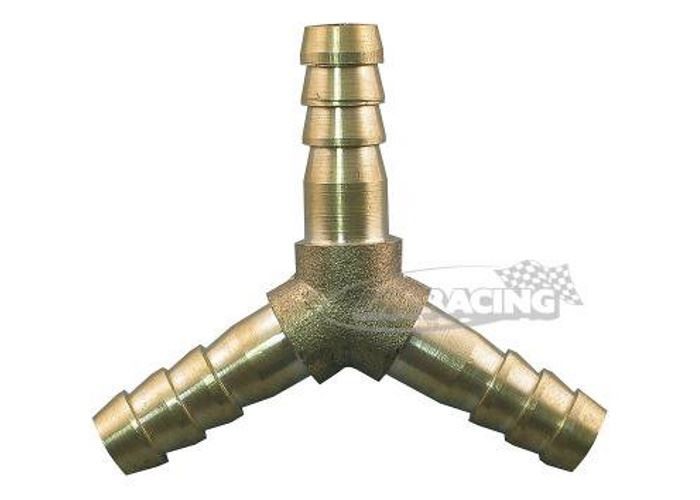 Messing Y-Verbinder gerippt