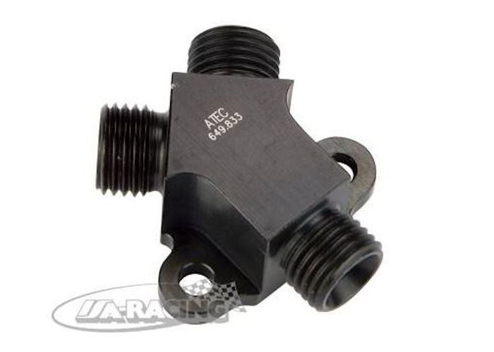 Aluminium Y-Verteilerblock metrisch ohne Messabgang