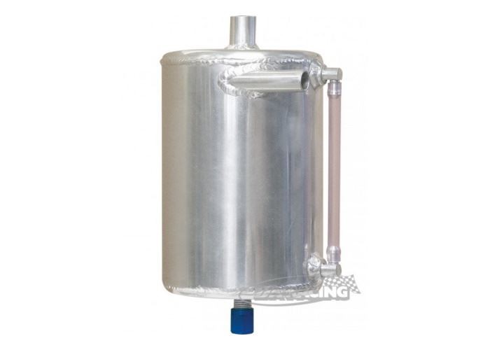 Ölsammelbehälter 2 Liter, rund, 2x Schlauchstutzen