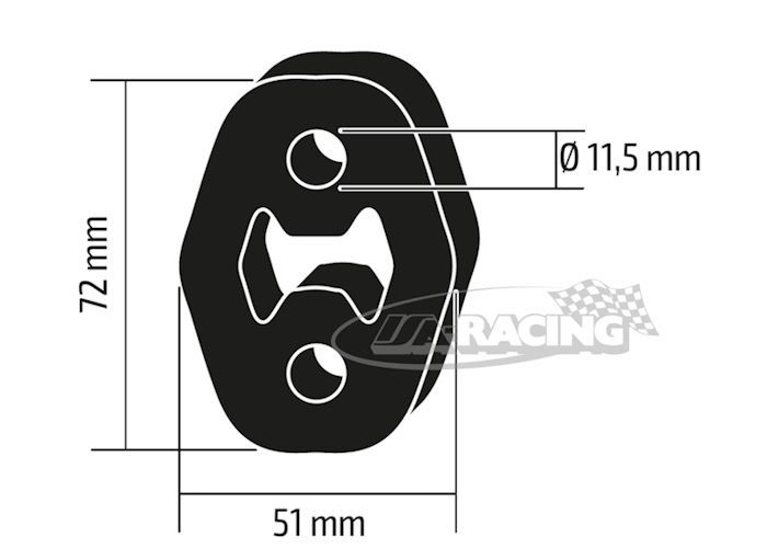 HJS Auspuff Gummipuffer 90601900
