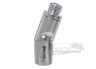 Adapter 1/2"BSP mit 90° Gelenk und einseitigem Drehausgleich silber